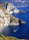 Steilk�ste zwischen Lipari und Vulcano