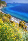 Spiaggia Bianca, im Hintergrund Panarea und Stromboli